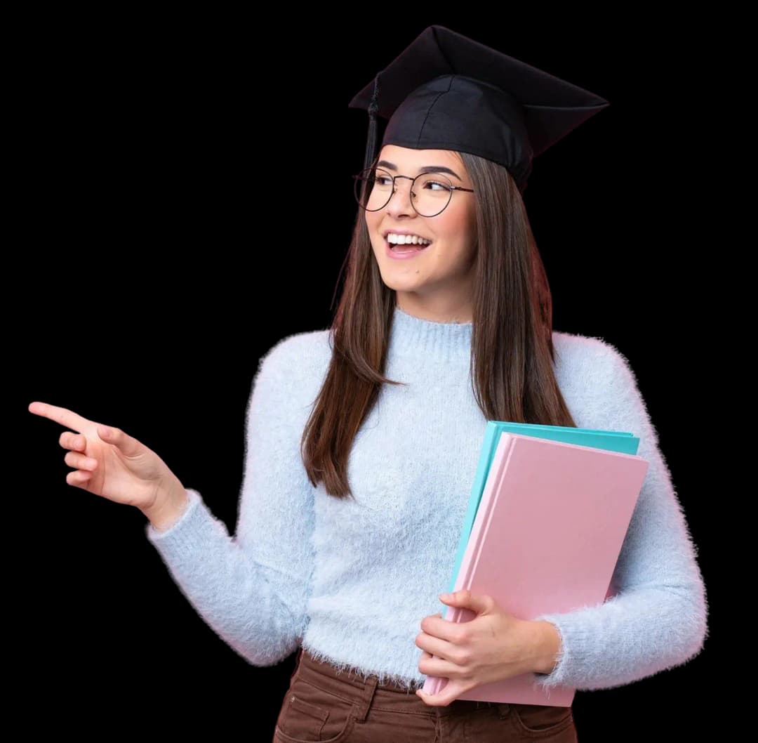 young-student-brazilian-woman-wearing-graduated-hat-isolated-pink-background-pointing-finger-side-presenting-product